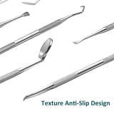 Dental Periodontal Probe Explorer Stainless Steel Double Ends Pick Scraper