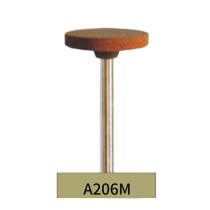 10PCS Brown Rubber Polishing Burs Medium Grit for Metal Finishing Deburing A206M