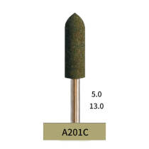 10PCS Dental Coarse Grit Rubber Burs for Metal Polishing Grinding Black A201C