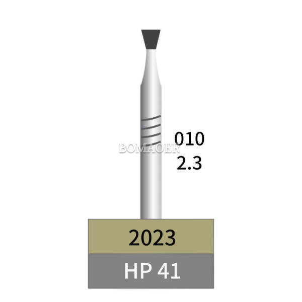 10pcs Dental Lab HP Tungsten Carbide Bur Inverted Cone HP 41 Dia 2.3mm