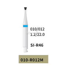 10 pcs Dental Diamond Invertted Cone Bur Medium Grit 010-R012M Inverted Cone SI-R46 22mm