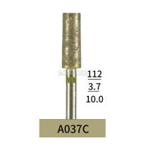 10pcs Dental Lab Full-Sintered Diamond.HP bur A037C Coarse Grit For Metal