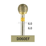 10pcs Dental Lab Full-Sintered Diamond.HP bur D060EF Extra Fine Grit For Metal