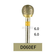 10pcs Dental Lab Full-Sintered Diamond.HP bur D060EF Extra Fine Grit For Metal