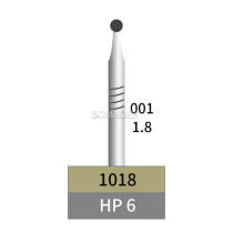10pcs Dental Lab HP Tungsten Carbide Bur Round HP6 Dia 1.8mm