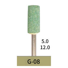 Dental Green Stones G08 10Pcs, Medium Grit for Ceramic Contouring