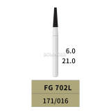 10pcs Tungsten Carbide Bur Taper High speed Prepare Cavitie FG702L 21MM 171/01