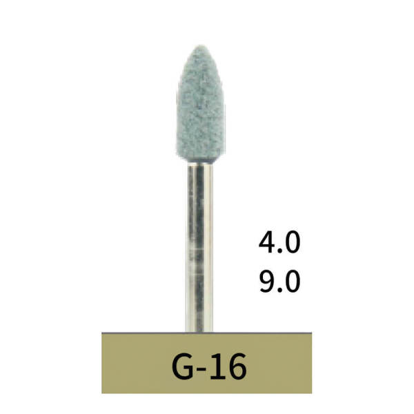 Dental Green Stones G16 10Pcs, Medium Grit for Ceramic Contouring