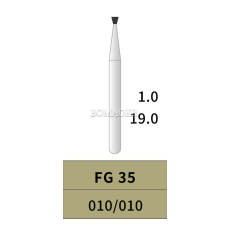 10pcs Tungsten Carbide Bur Invert Cone 010/010 High speed Prepare  FG35 19MM