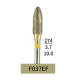 10pcs Dental Lab Full-Sintered Diamond.HP bur F037EF Extra Fine Grit For Metal