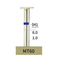 10pcs Dental Lab HP Wheel Diamond Bur MT60 Electroplated Medium Grit