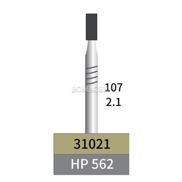 10pcs Dental Lab HP Tungsten Carbide Bur Cylinder HP 562 2.1mm