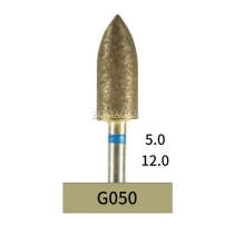 10pcs Dental Lab Full-Sintered Diamond.HP bur G050 Medium Grit For Metal