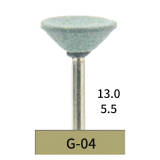 Dental Green Stones G04 10Pcs, Medium Grit for Ceramic Contouring