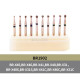 10PCS/KIT Dental Diamond burs of Ball shape Assorted in FG LONG Kit Bomaoer