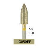 10pcs Dental Lab Full-Sintered Diamond.HP bur G050EF Extra Fine Grit For Metal