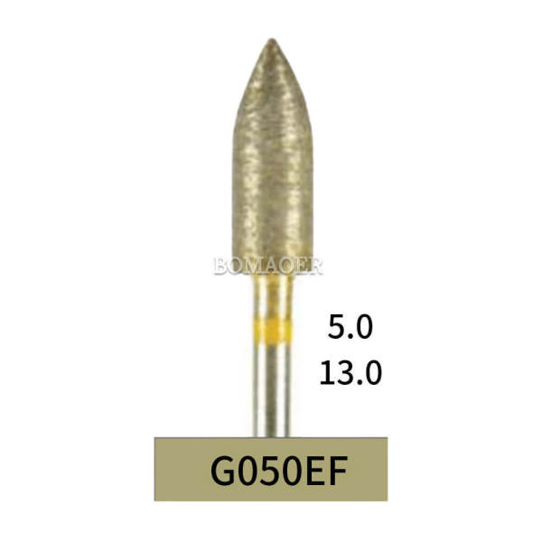 10pcs Dental Lab Full-Sintered Diamond.HP bur G050EF Extra Fine Grit For Metal