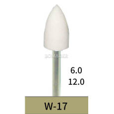 10 Pcs Dental Lab White Stones for Metal Alloy Composite Polishing Set W17