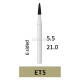 1-100PCS Dental ET5 Tungsten Bur, 5.0MM 6-Sided Scaling for Tartar Removal