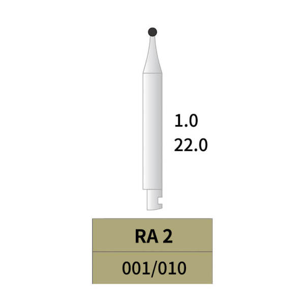 10pcs Dental Low speed Tungsten Carbide Bur RA/CA Shank RA2 22MM 001/010