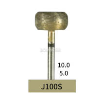 10pcs Dental Lab Full-Sintered Diamond.HP bur J100S Super Coarse Grit For Metal
