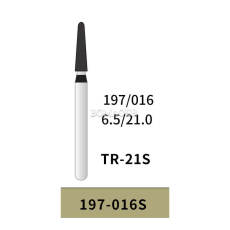 10pcs BOMAOER Diamond Bur FG 21mm 197-016S, Super Coarse Grit TR-21S
