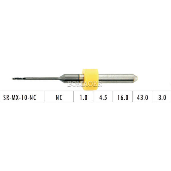 1pc Dental Lab CAD/CAM Milling Burs For Sirona MX5,For Zirconia SR-MX-10-NC