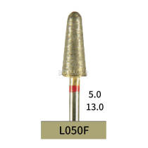10pcs Dental Lab Full-Sintered Diamond.HP bur L050F Fine Grit For Metal