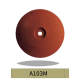 10PCS Bomaoer Brown Rubber Polishing Wheel Medium Grit Metal Alloy A103M
