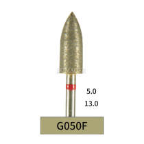10pcs Dental Lab Full-Sintered Diamond.HP bur G050F Fine Grit For Metal