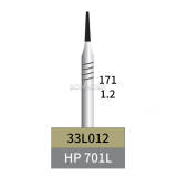 10pcs Dental Lab HP Tungsten Carbide Bur Taper HP 701L 1.2mm