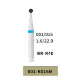 10pcs Diamond bur Round RA/CA Shank 22mm 001-R016M Medium Grit BR-R40 bomaoer
