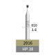 10pcs Dental Lab HP Tungsten Carbide Bur Inverted Cone HP 38 Dia 1.6mm