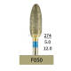 10pcs Dental Lab Full-Sintered Diamond.HP bur F050 Medium Grit For Metal