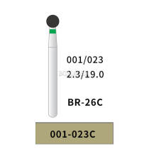 10pcs Bomaoer Supér Multi-Use Diamond Burs Round 001/023C Coarse Grit BR-26C