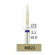 10pcs Dental Lab HP Taper Diamond Bur MB21 Electroplated Medium Grit
