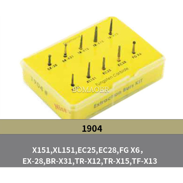 10PCS/KIT Dental Extraction Burs Kit Bomaoer