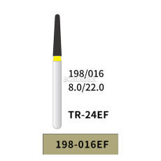 10pcs Permium Diamond Bur Spec. FG198-016EF Extra Fine Grit TR-24EF 22mm