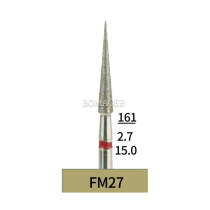 10pcs Dental Lab HP Diamond Bur FM27 Electroplated Fine Grit For Grind Zirconia