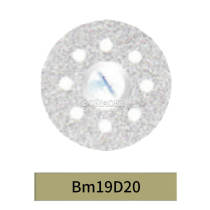 10pcs Dental Diamond Disc Thin,0.2x19mm Double Sided Fine Grit BM19D20