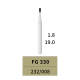10pcs Dental Carbide Egg Bur FG330 19mm 232/008 High Speed Amalgam Removal