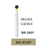 10pcs Supér Multi-Use Diamond Burs Round 001/021EF Super Fine Grit BR-28EF