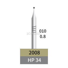 10pcs Dental Lab HP Tungsten Carbide Bur Inverted Cone HP 34 Dia 0.8mm