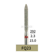 10pcs Dental Lab HP Diamond Bur FQ23 Electroplated Fine Grit For Grind Zirconia