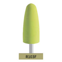 10×Silicone Rubber Polishing Bur Yellow Fine Grit for Acrylic Restoration R103F