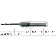1pc Dental Lab CAD/CAM Milling Burs For ZirkonZahn M5,M6,etc,ZZ-06-20-DC