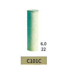 10PCS Ceramic Polishing Wheel Set White Coarse Grit Rubber Backed Points C101C