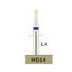 10pcs Dental Lab HP Round Diamond Bur MD14 Electroplated Medium Grit