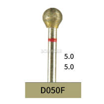 10pcs Dental Lab Full-Sintered Diamond.HP bur D050F Fine Grit For Metal