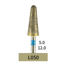10pcs Dental Lab Full-Sintered Diamond.HP bur L050 Medium Grit For Metal